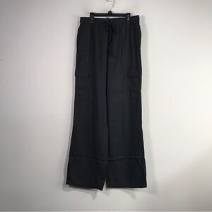 Social Standard Caravan Pull-On Relaxed Cargo Pant, Women's Size M Washed Black